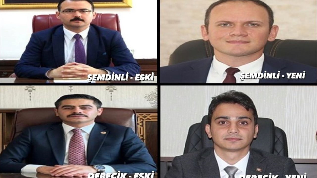 Şemdinli ve Derecik Kaymakamları değişti: Yunus Emre Akpınar ve Ömer Faruk Ateş kaymakam olarak atandı