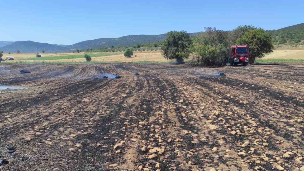 Medetli köyünde anız yangınına sebep olan kişi gözaltına alındı