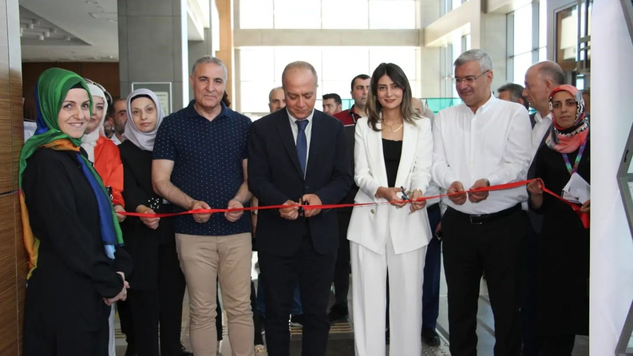 Elazığ’da hasta ve yakınlarının katkısı ile el işi ve resim sergisi açıldı