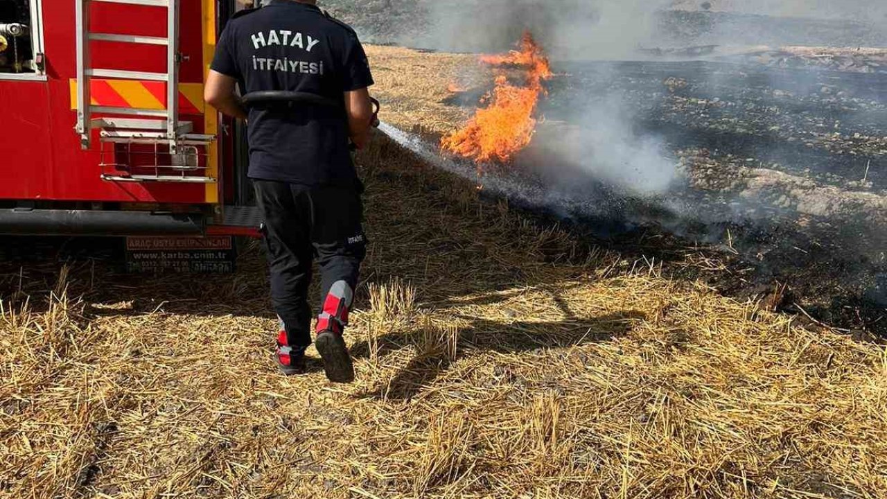 Hassa’da çıkan anız yangını söndürüldü