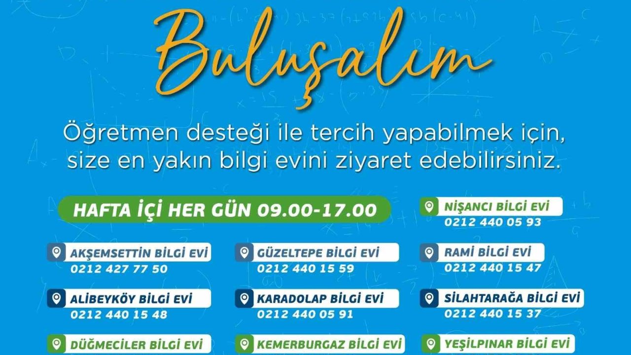 Eyüpsultan Belediyesi’nden öğrencilere LGS tercih desteği