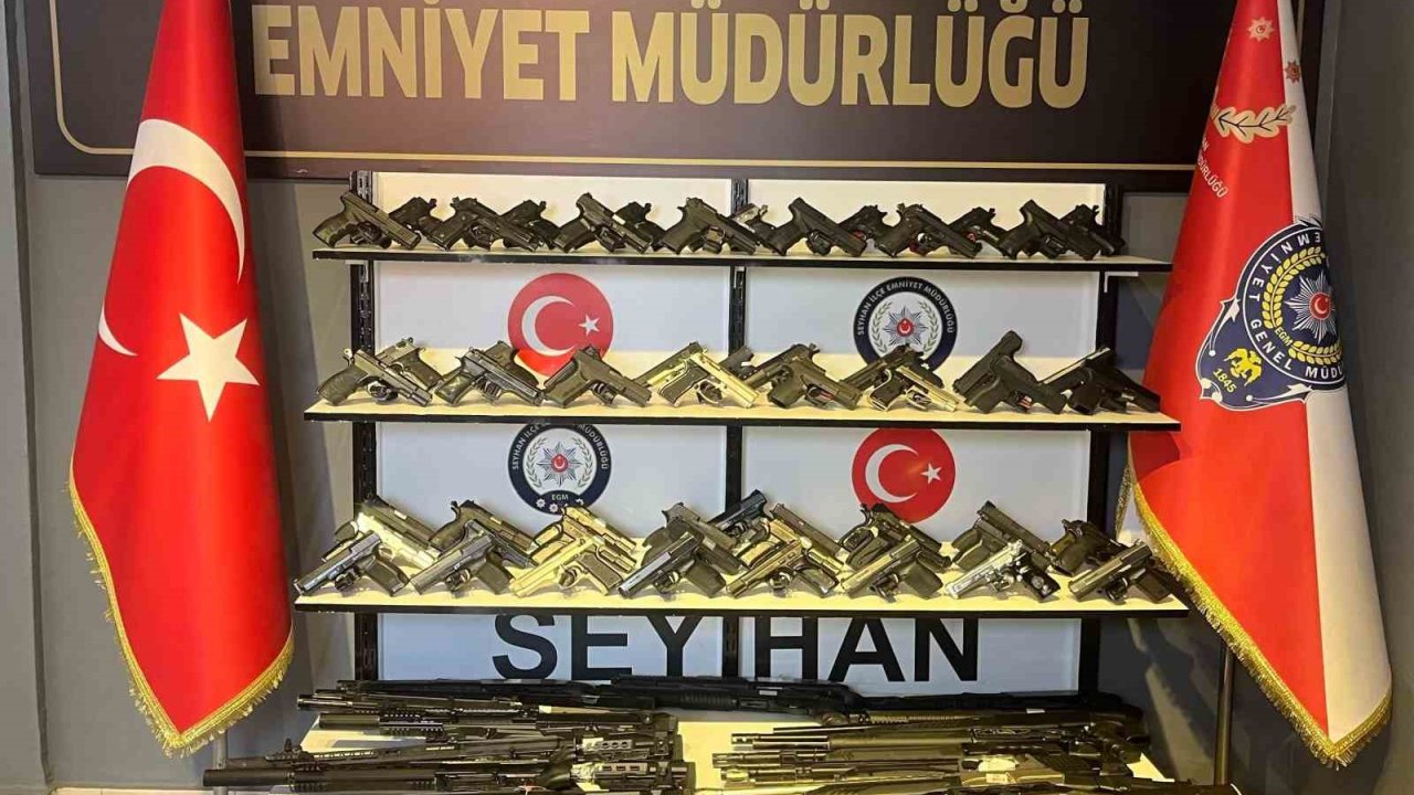 Seyhan polislerinden yeni rekor: 7 günde 65 ruhsatsız tabanca ele geçirdiler