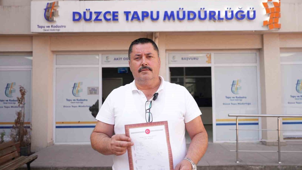 İlk tapu teslim edildi