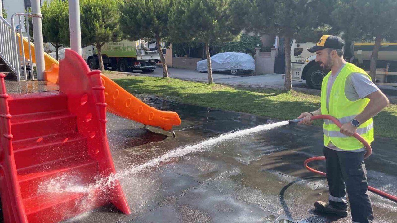 Darıca’da parklara hijyenik dokunuş