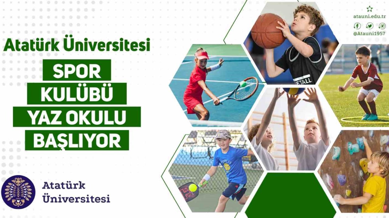 Atatürk Üniversitesi Spor Kulübü yaz okulu başlıyor