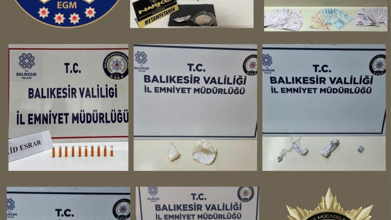 Balıkesir’de uyuşturucu operasyonu: 4 şahıs tutuklandı