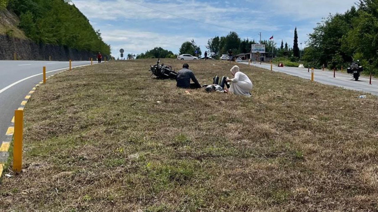 Karadeniz Ereğli’de motosiklet kazası: 2 yaralı