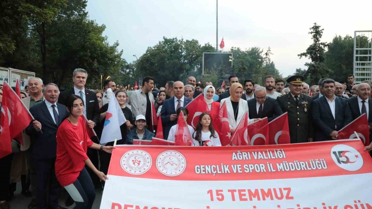 Ağrı’da 15 Temmuz etkinliklerinde birlik ve beraberlik mesajı verildi