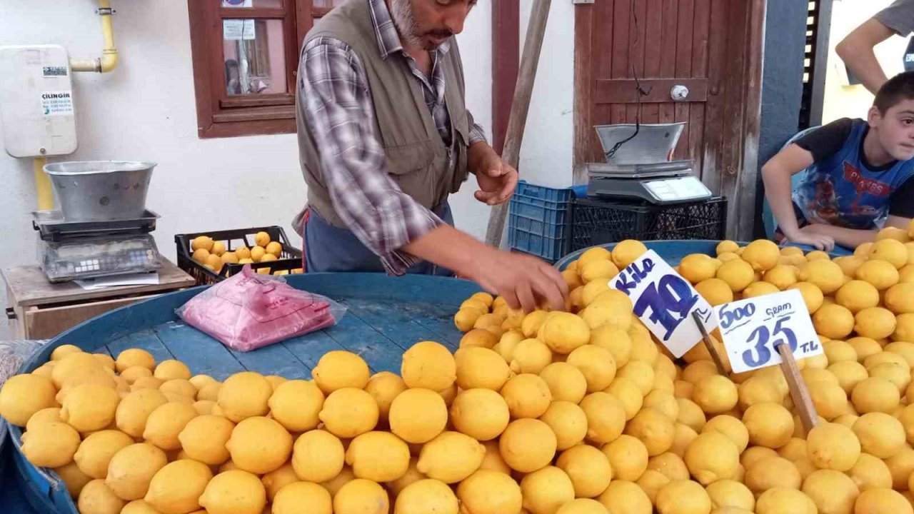 Pazarda bile kilosu 70 liraya dayanan limon