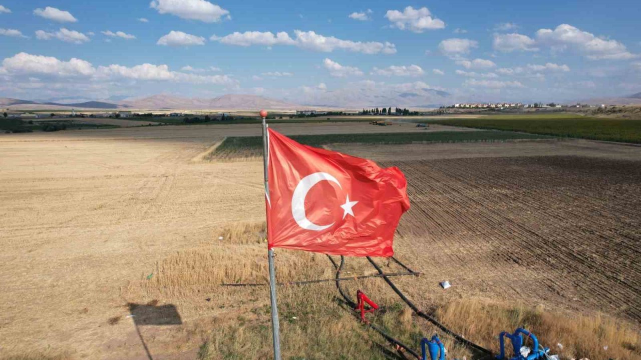 Tomarza’da ekmeklik buğday hasadı tüm hızıyla sürüyor