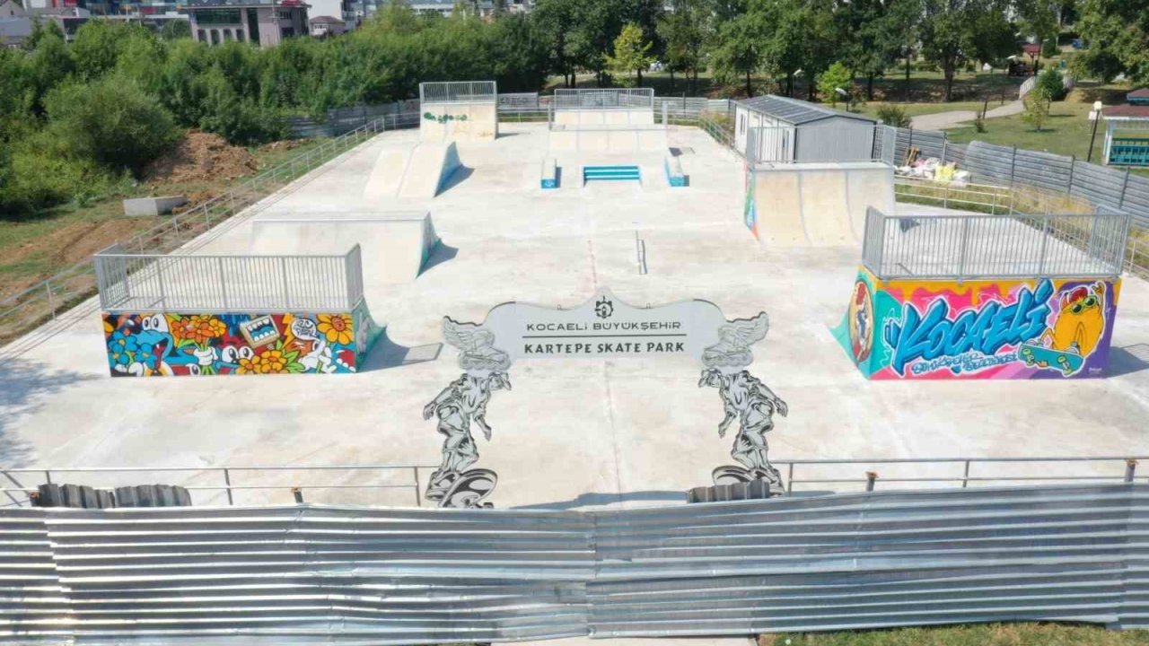 Kartepe’ye skate park yapıldı