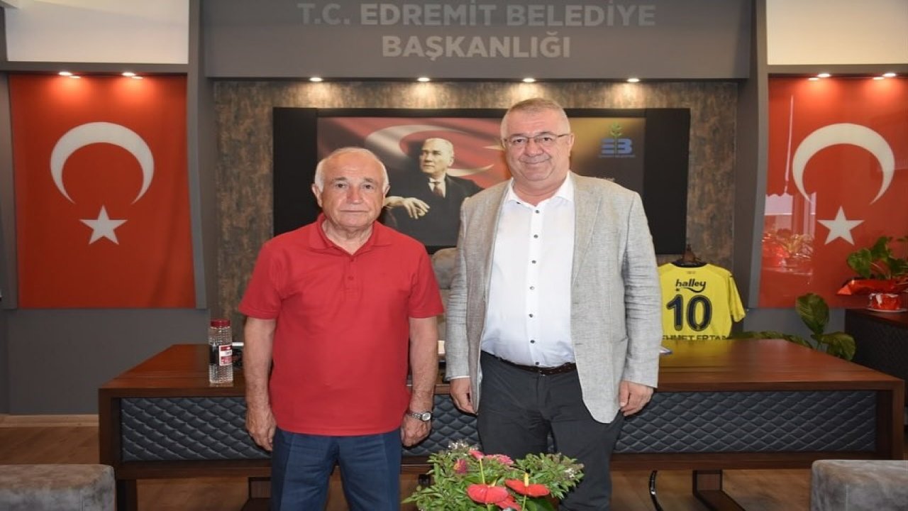 Cemil Çiçek’ten Edremit Belediyesi’ ne ziyaret