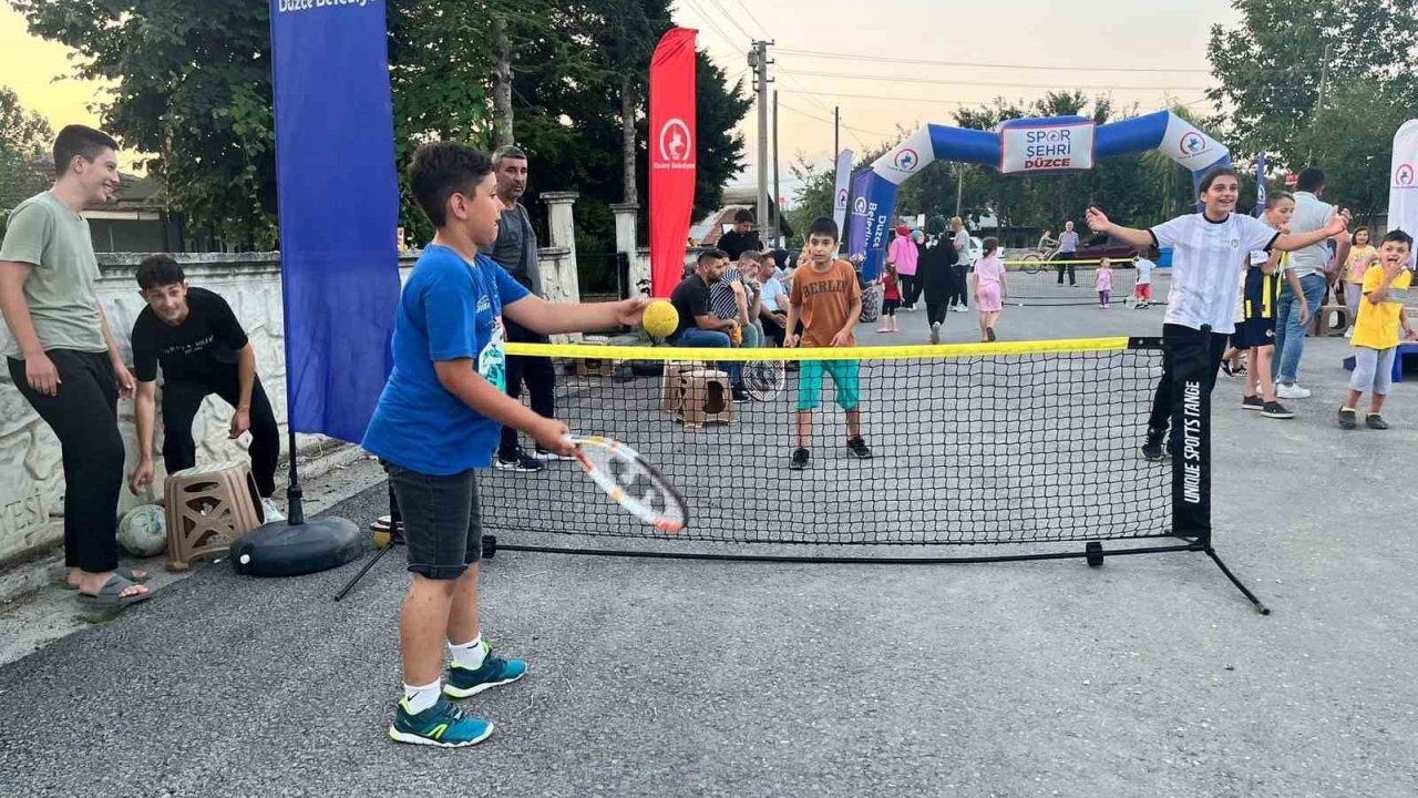 Spor mahalleye taşındı mahalde çocuklar mutlu oldu