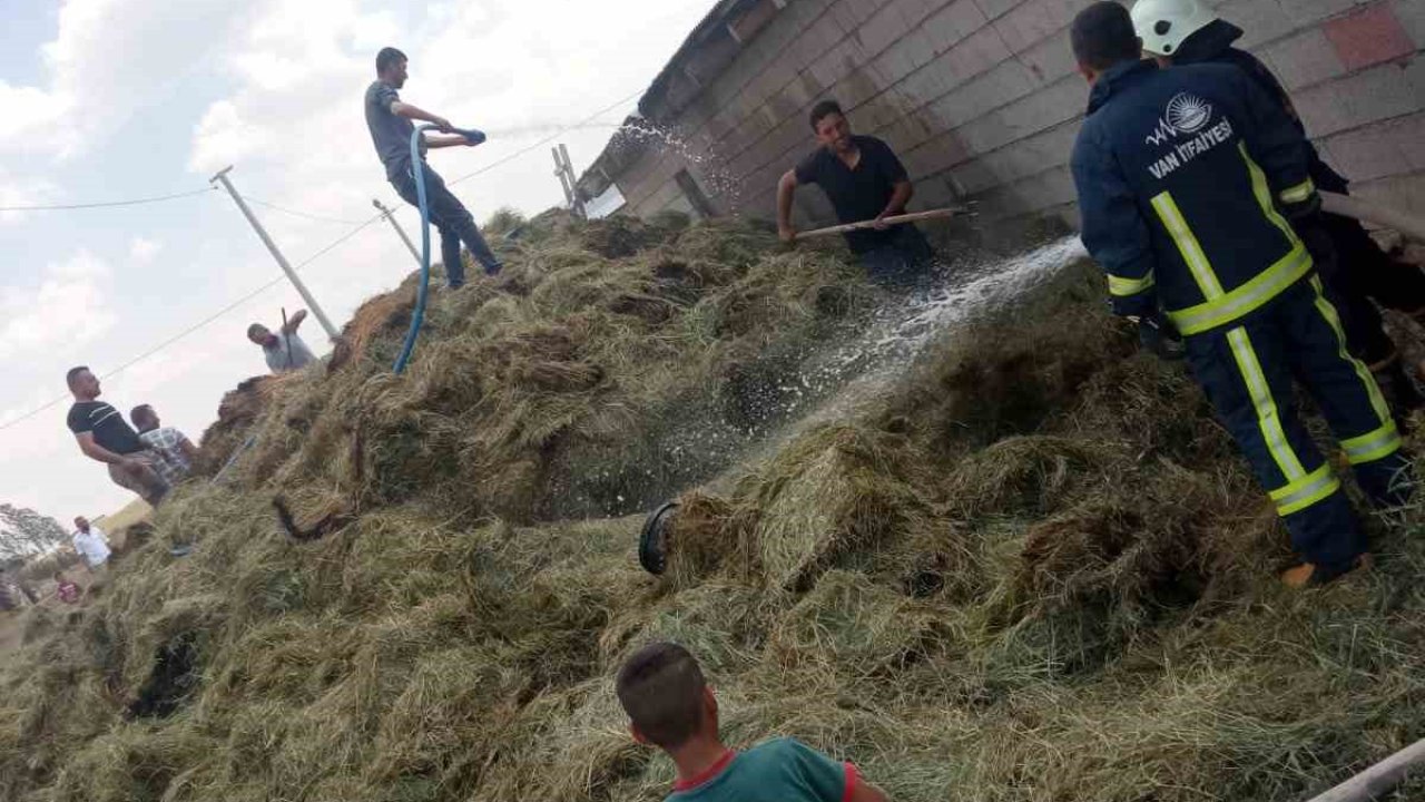 Özalp’te bin bağ ot yandı