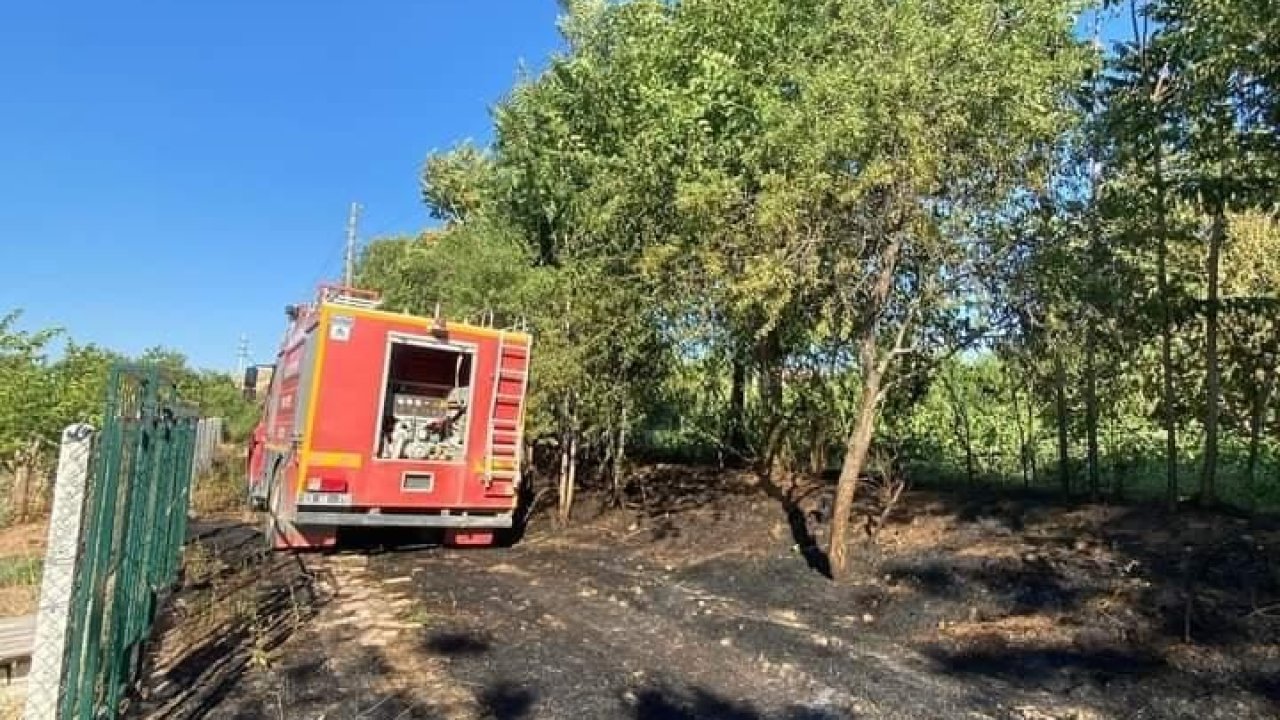 Elazığ’da örtü ve bahçe yangını