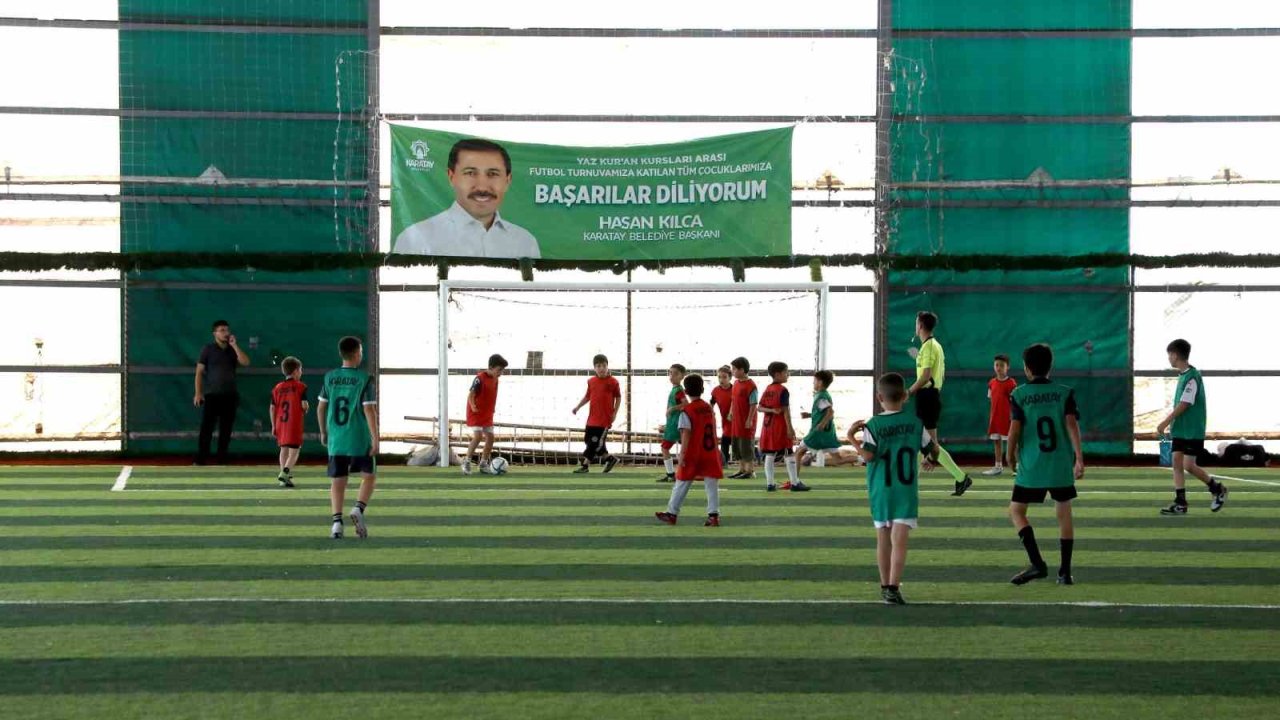 Karatay’da Yaz Kur’an Kurslarındaki öğrencilere futbol turnuvası