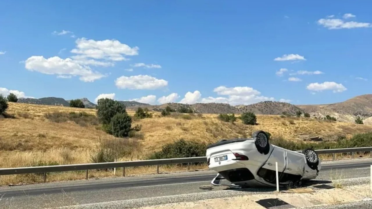 Batman’da ters dönen otomobilde: 3 yaralı