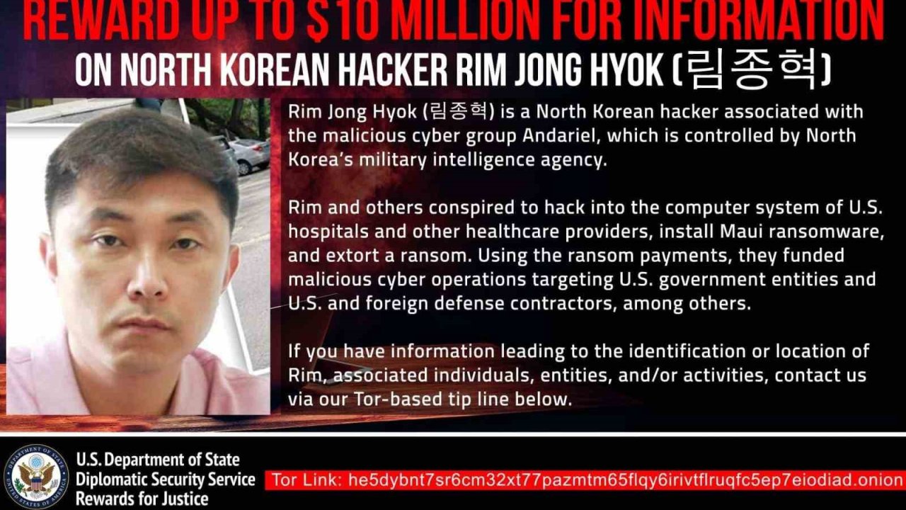 ABD’den Kuzey Koreli bilgisayar korsanı hakkında bilgi sağlayana 10 milyon dolar ödül