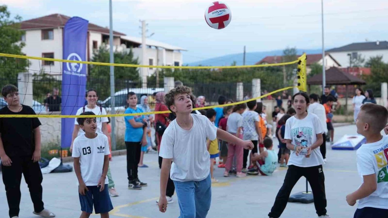 Dereli Tütüncü Mahallesi çocukları spor yaptı