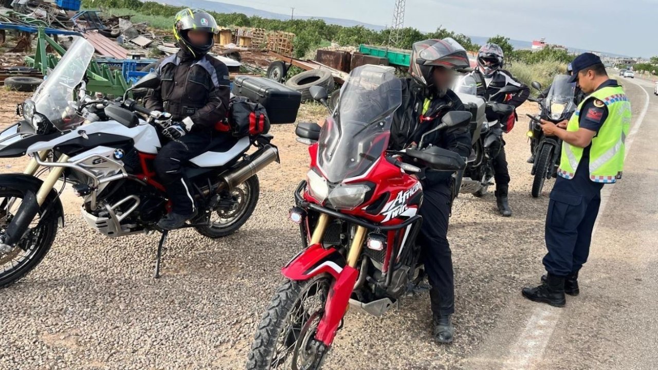 Gaziantep’te 17 motosiklet trafikten men edildi