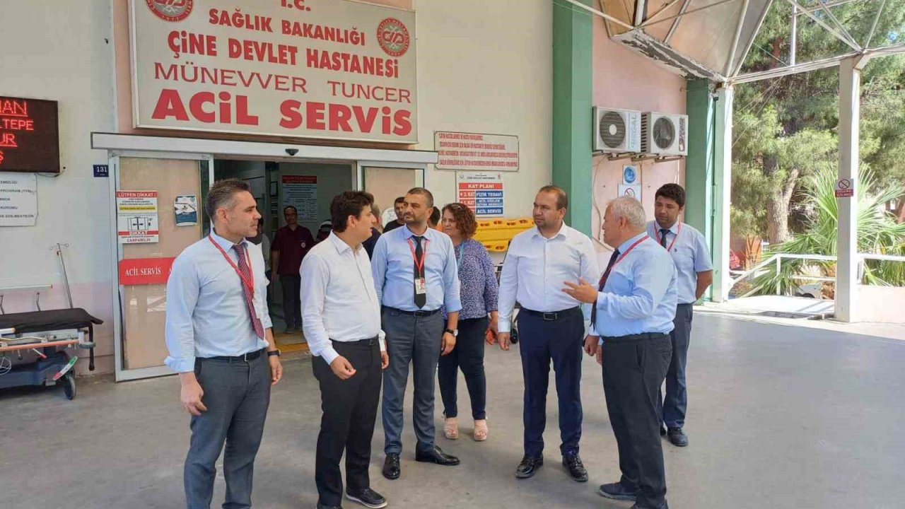 Çine Devlet Hastanesi’nde incelemelerde bulunuldu