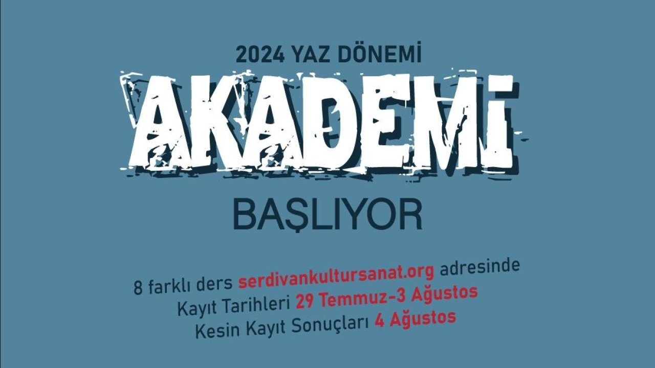 Serdivan Kültür Sanat’ta akademi başlıyor