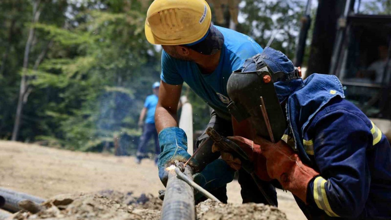 2 bin 200 metrelik yeni içme suyu hattı