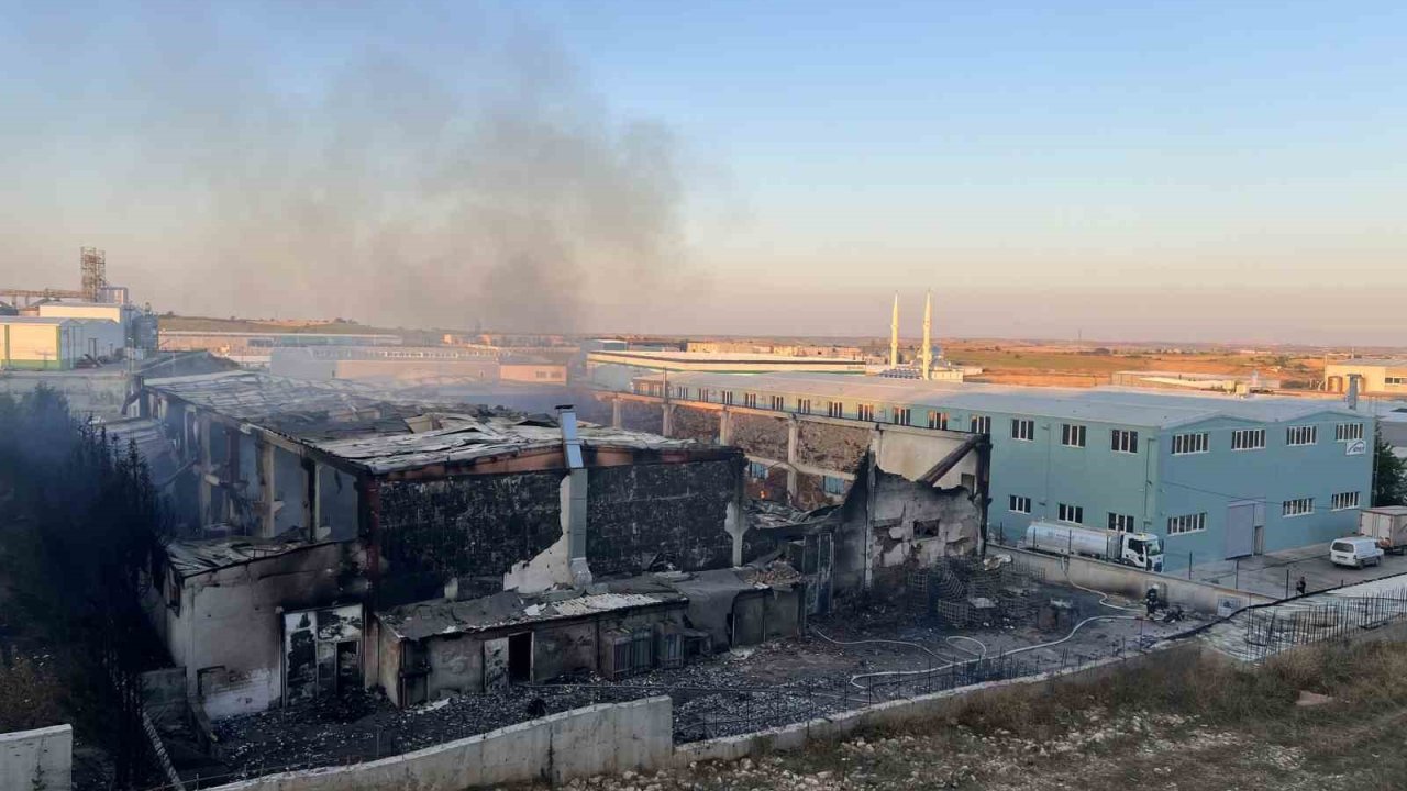 Tekirdağ’daki fabrika yangını söndürüldü