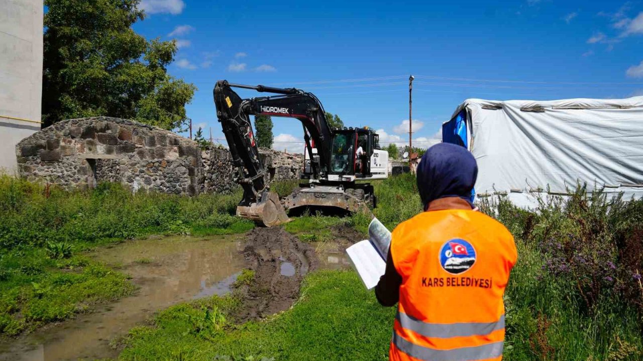 Kars’ta metruk binaların yıkımı sürüyor