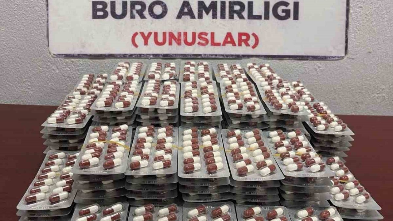 Kütahya’da bin 960 adet uyuşturucu hap ele geçirildi