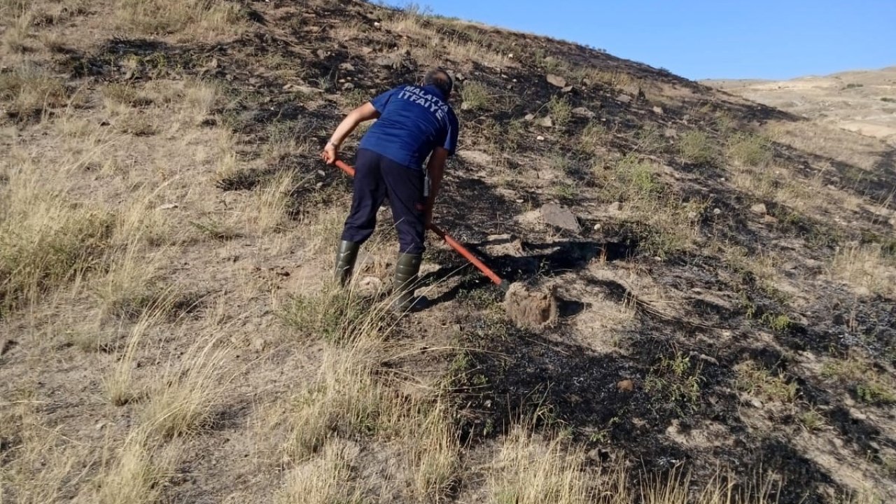 Malatya’da 3 ayrı noktada ot yangını