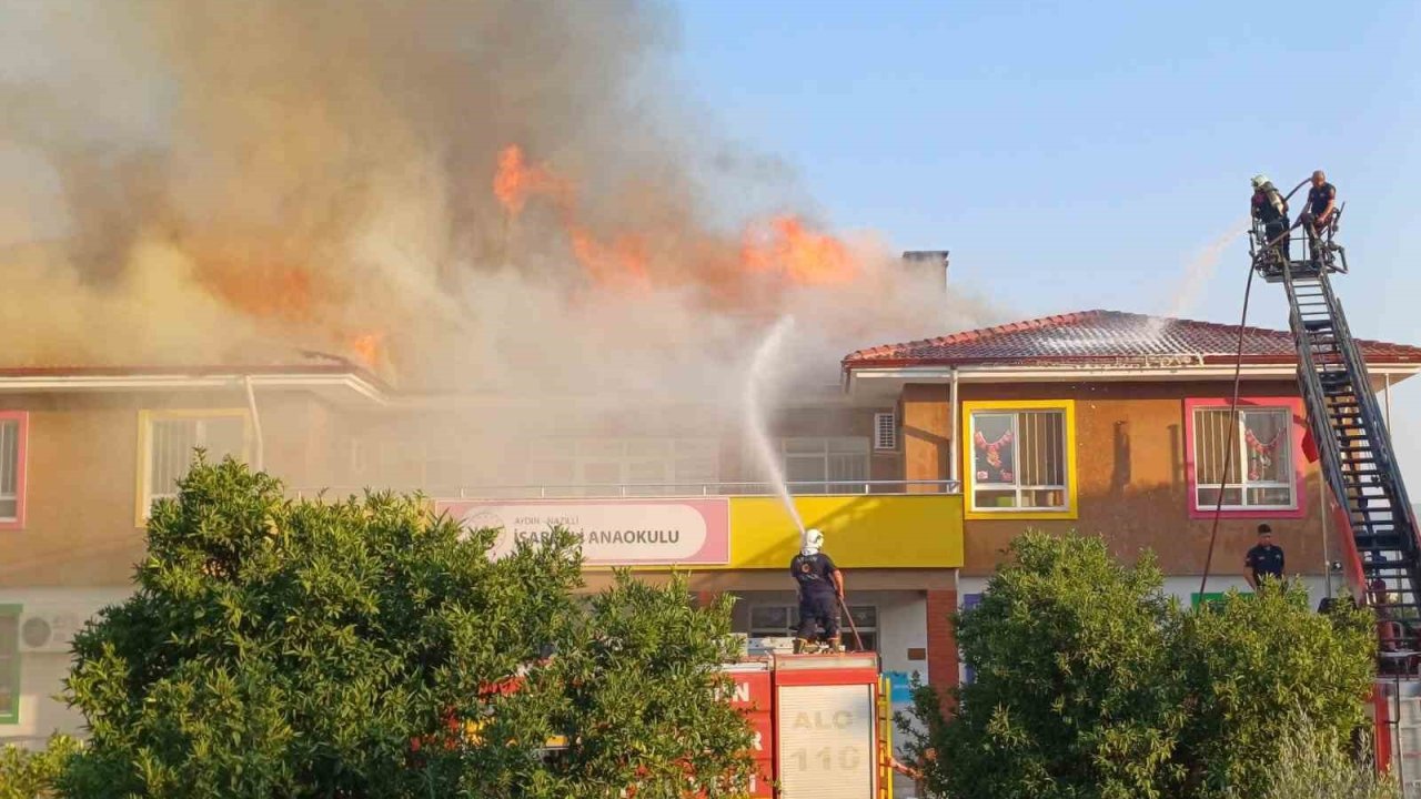 Nazilli Belediyesi’nden İsabeyli’deki yangının söndürme çalışmalarına destek