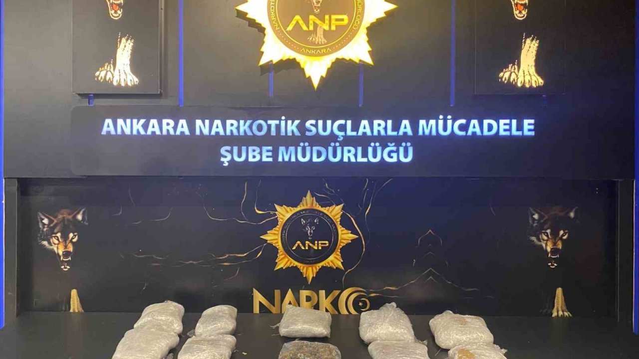 Ankara’da 10 kilogram esrar ele geçirildi