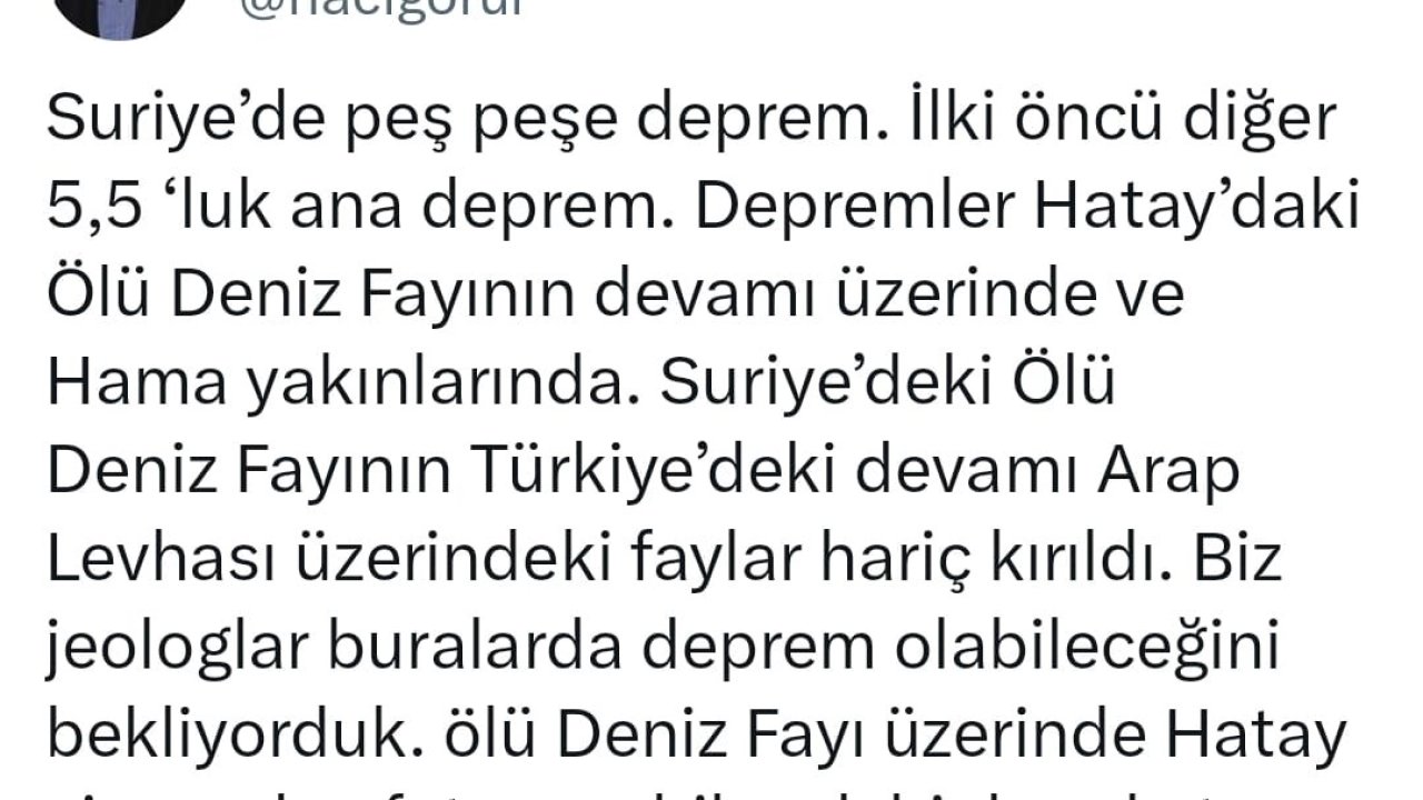 Deprem uzmanı Naci Görür’den "endişe etmeyin" açıklaması