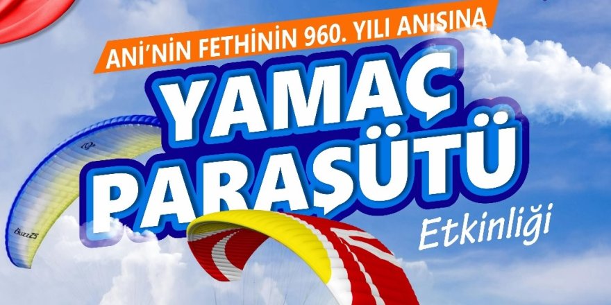 Kars'ta Yamaç Paraşütü etkinliği düzenlenecek