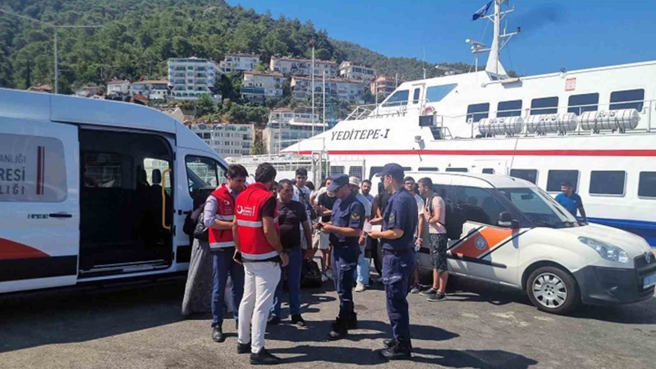 Fethiye-Marmaris feribotunda düzensiz göçmenler yakalandı