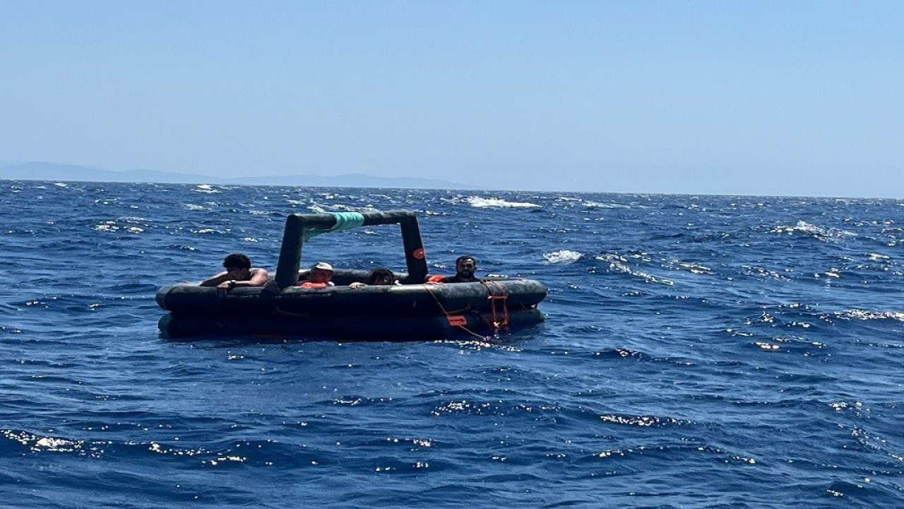 Bodrum’da 20 düzensiz göçmen kurtarıldı, 5’i yakalandı