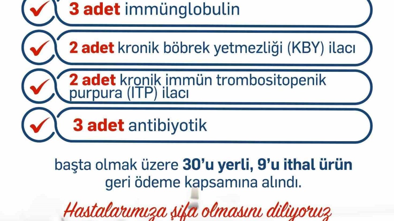 Bakan Işıkhan: “30’u yerli üretim olmak üzere 39 ilacı daha geri ödeme listesine aldık”