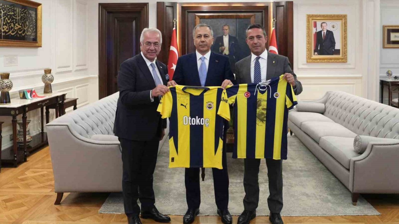 Bakan Yerlikaya, Fenerbahçe Spor Kulübü Başkanı Ali Koç’u kabul etti