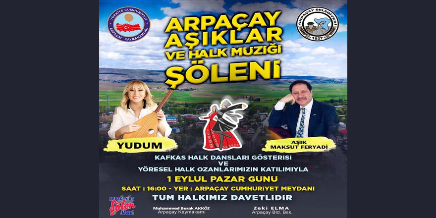 Arpaçay Aşıklar ve Halk Müziği Şöleni