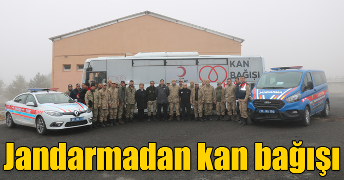 Jandarmadan kan bağışı