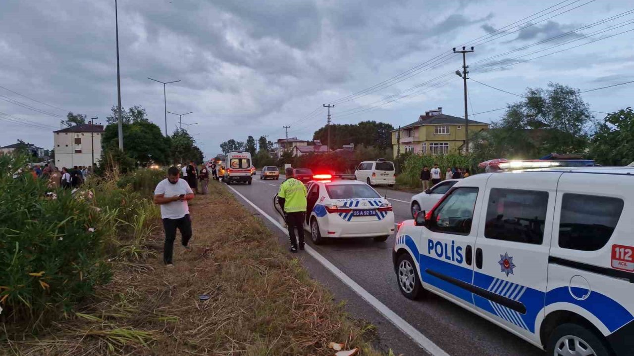 Samsun’da otomobil bisikletliye çarptı: 1 ölü