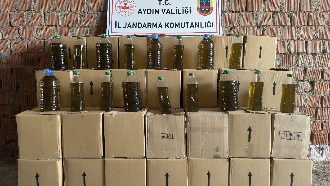 Piyasa değeri 1 milyonun üzerinde 1 ton 760 litre sahte zeytinyağı ele geçirildi