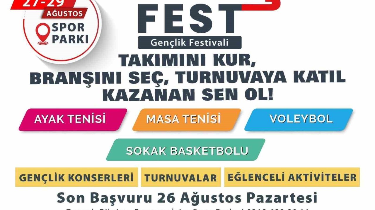 Esenyurt’ta gençlik festivali başlıyor