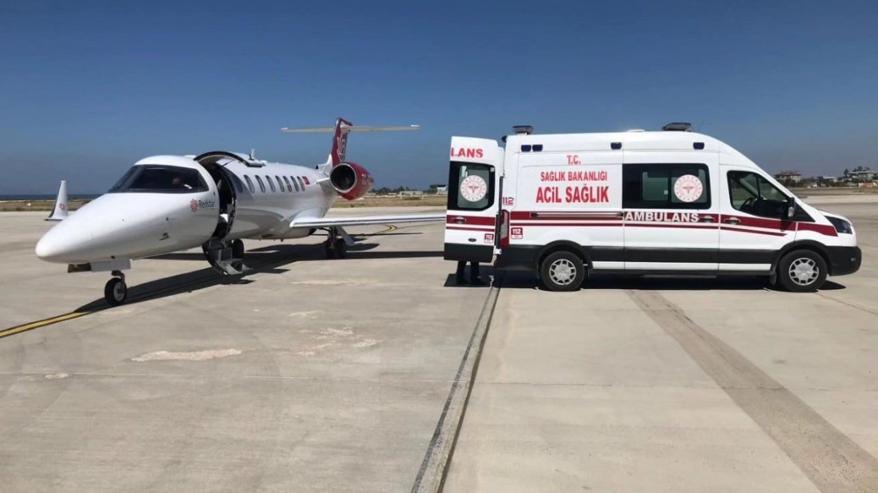 Kalp hastası 3 günlük bebek uçak ambulansla İstanbul’a sevk edildi