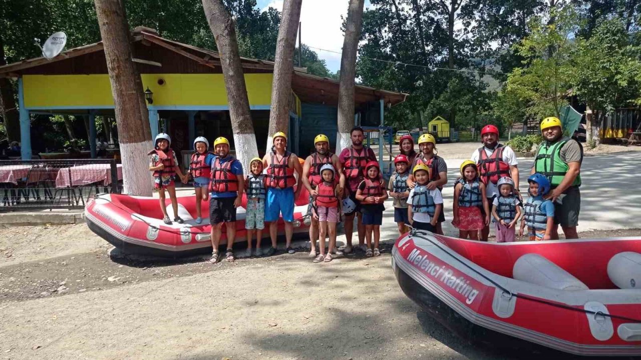 Çekilişi kazandılar rafting yaptılar