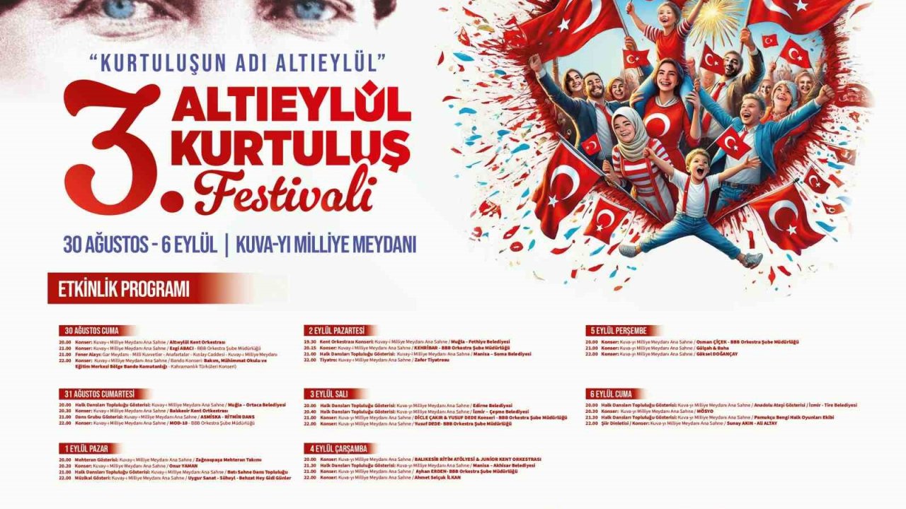 Altıeylül Belediyesi’nden coşku dolu 8 günlük kurtuluş festivali