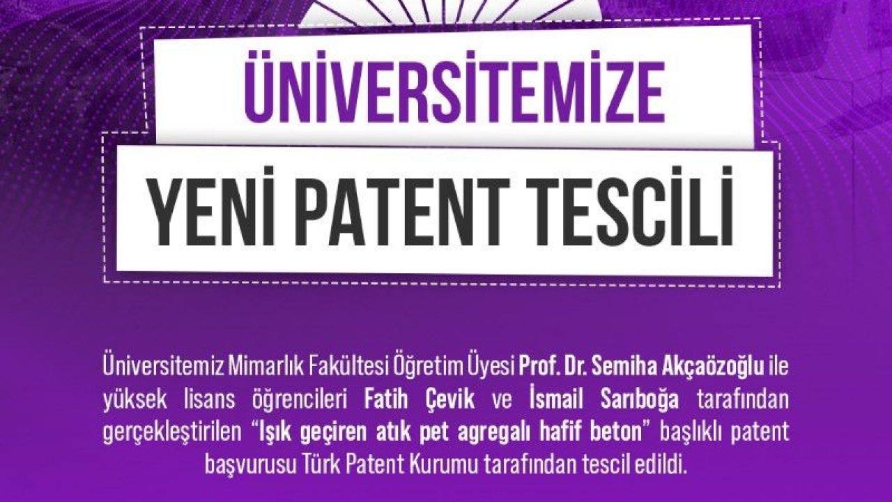 Niğde Ömer Halisdemir Üniversitesi’nin başvuruları tescillenmeye devam ediyor