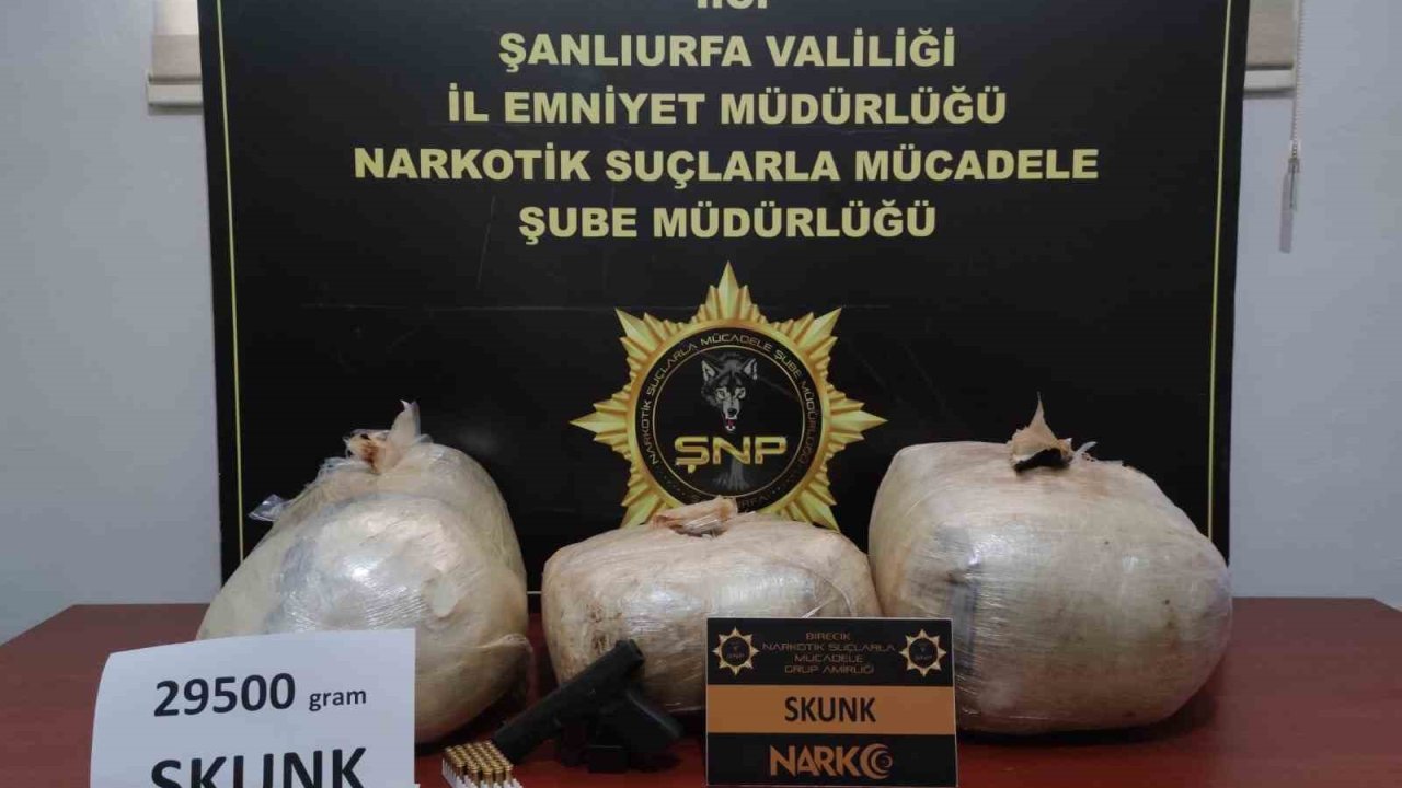 Şanlıurfa 29 kilo sentetik uyuşturucu ele geçirildi: 5 gözaltı