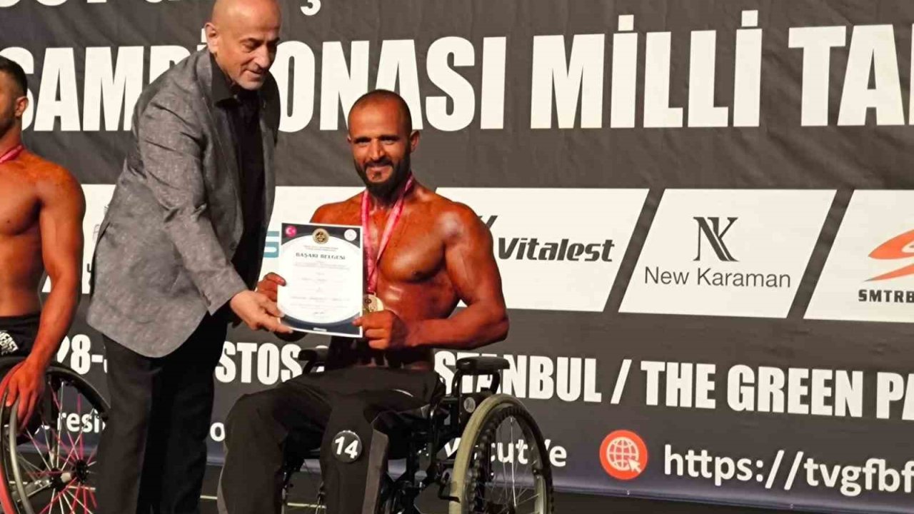 Halit Durak, Türkiye Vücut Geliştirme şampiyonu oldu